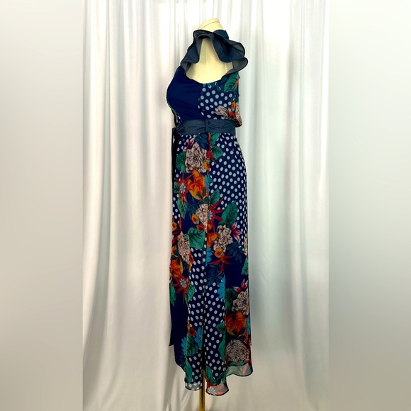 CQ by CQ Short Ruffle Sleeve Semi-Sheer Dress (655) - Picture 5 of 13